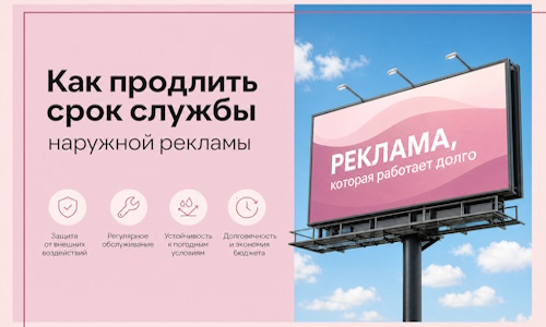 Как продлить срок службы наружной рекламы в  Амурске