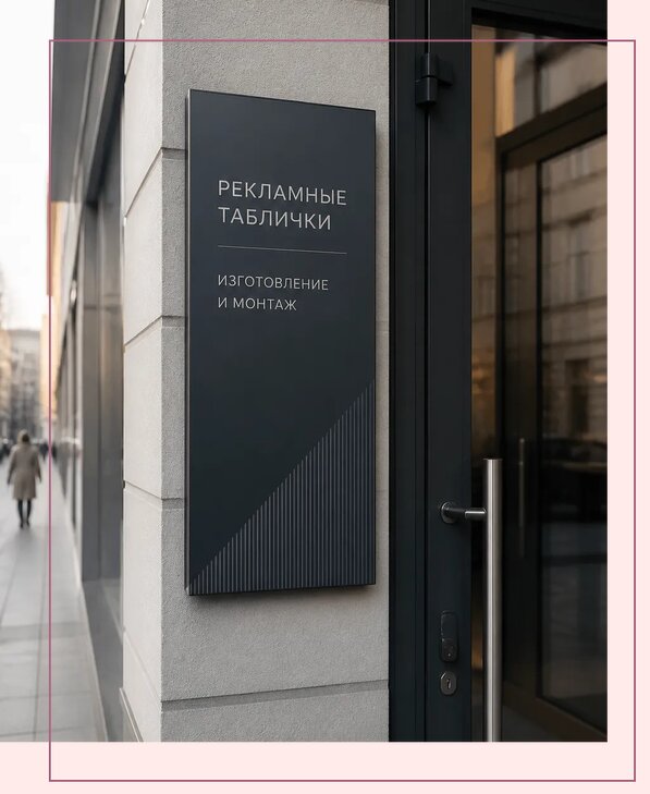 Рекламные таблички в Амурске по цене от 4649 р. | Аванза-Мрс