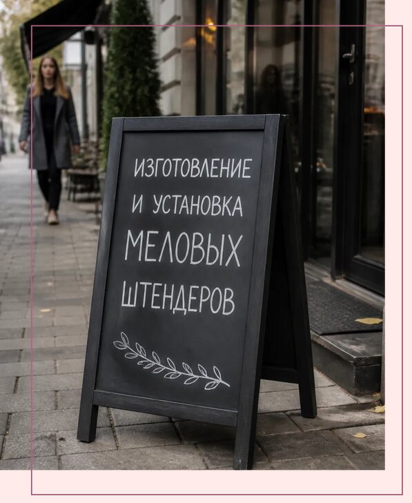 Меловые штендеры в Амурске по цене от 6716 р. | Аванза-Мрс